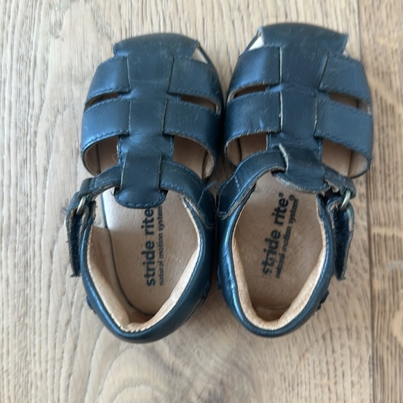 Stride rite Classic blue leather Kids Sandals 6 - Picture 3 of 5